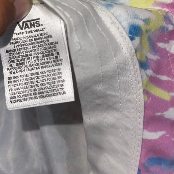 Vans Far Out Tie Dye Bucket Hat Multicolor Size Medium Unisex Skater PacSun Y2K - Picture 4 of 4